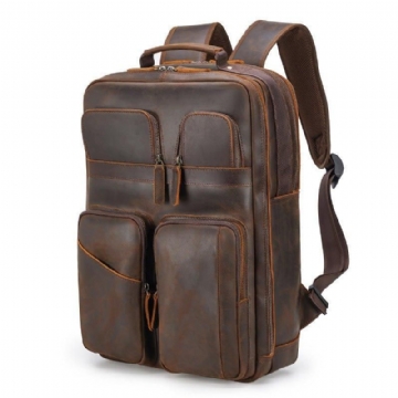 15.6 Tommer Computer Leather Backpack College 17