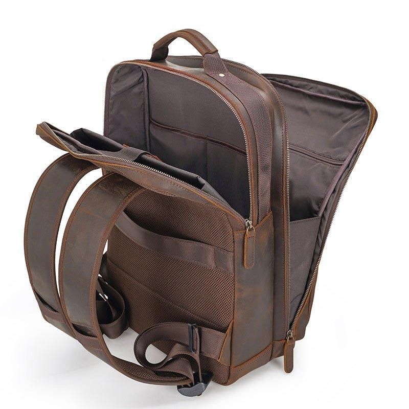 15.6 Tommer Computer Leather Backpack College 17