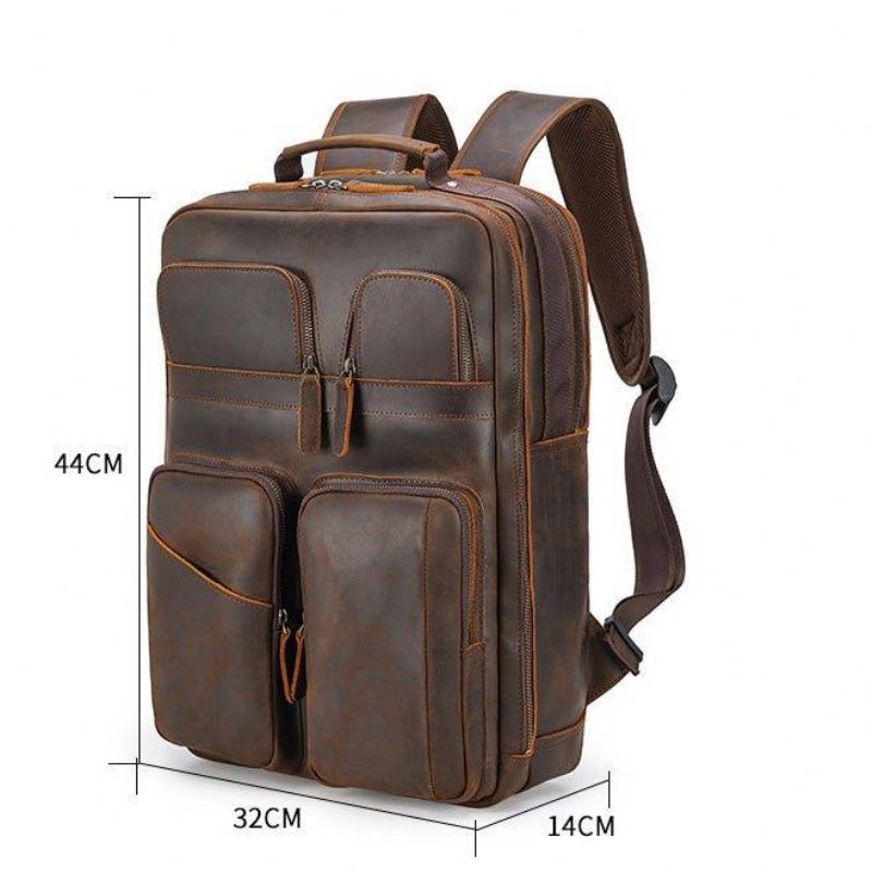 15.6 Tommer Computer Leather Backpack College 17