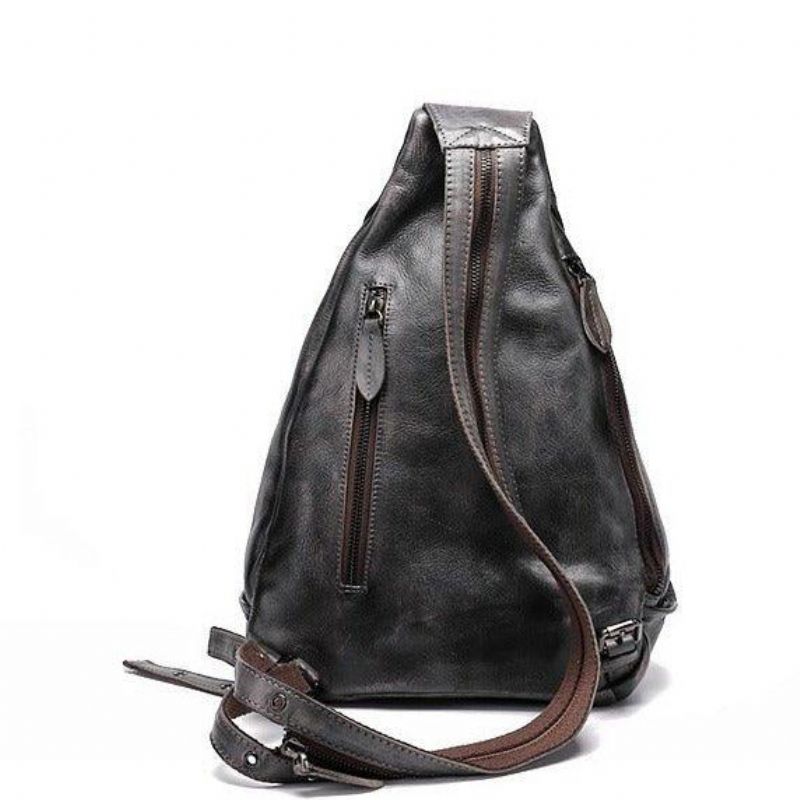 Brush Off Leather Preget Sling Bag For Kvinner