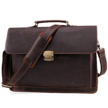 Business Satchel Koffert For Bærbar Pc 15"