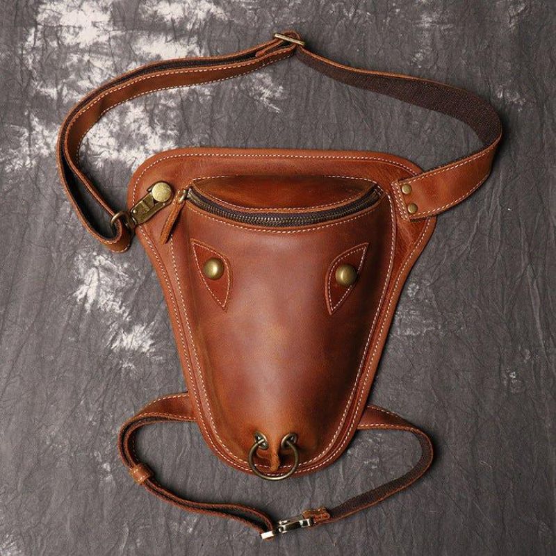 Cool Cow Head Leg Crossbody Bag Fanny Pack