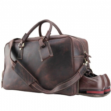 Crazy Horse Leather Weekend Bag Skorom