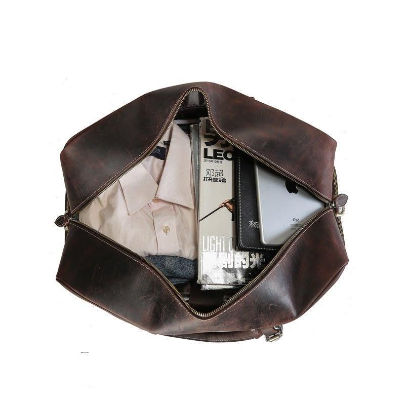 Crazy Horse Leather Weekend Bag Skorom