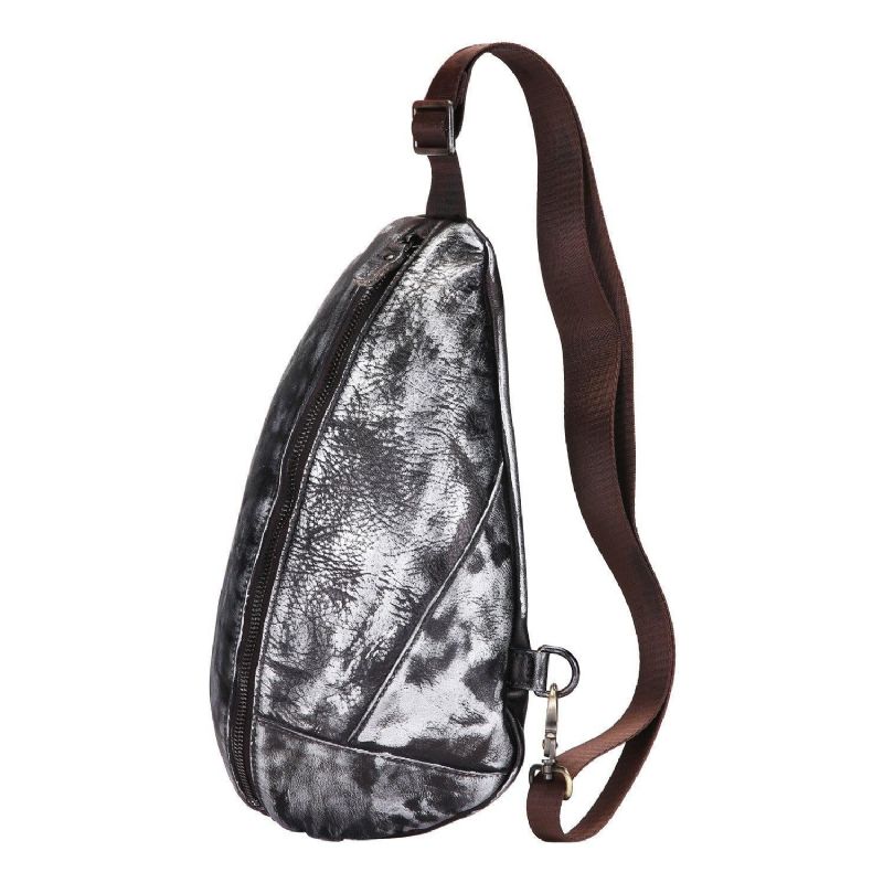 Ekte Kuskinn Cross Body Sling Bag