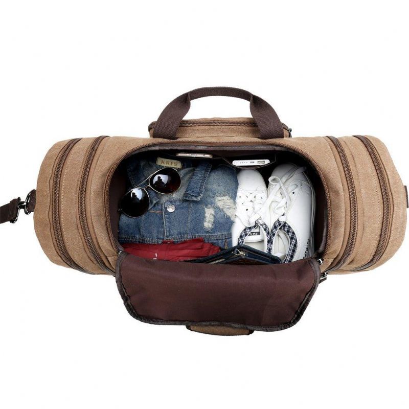 Extra Large Travel Canvas Duffle Bag Herre Dame