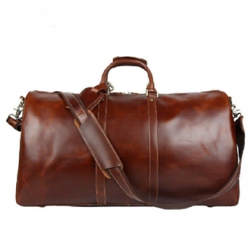 Herre Leather Duffle Weekender Bag Vintage