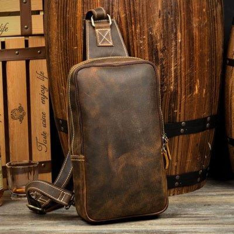 Herre Leather Sling Backpack Large