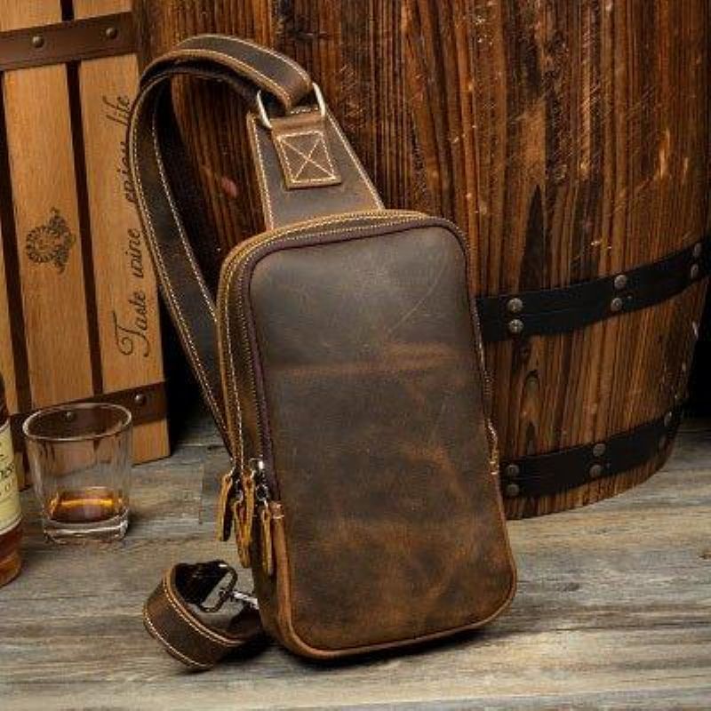 Herre Leather Sling Backpack Large