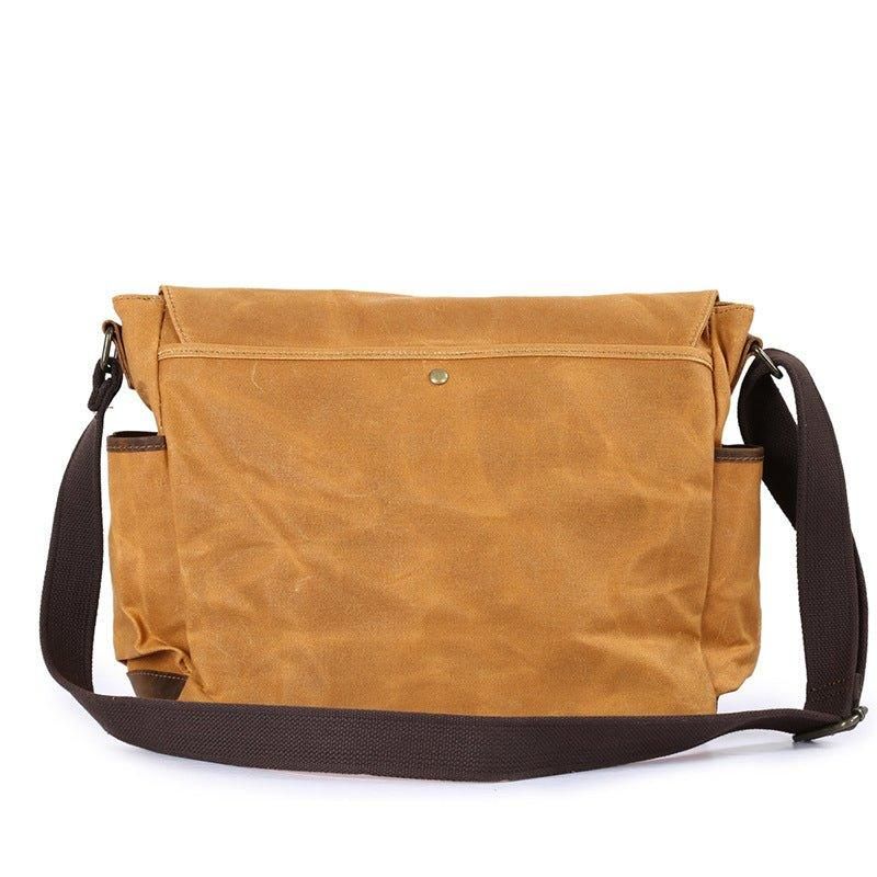 Laptop Vokset Lerret Messenger Bag Herre