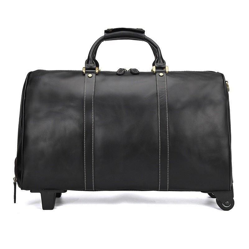 Leather Rolling Duffle Bag 20 Tommer