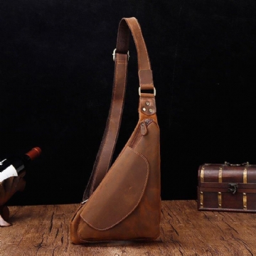 Leather Sling Ryggsekk Dumpling Bag