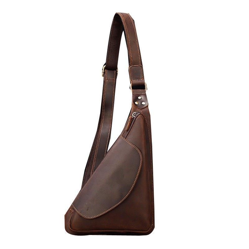 Leather Sling Ryggsekk Dumpling Bag