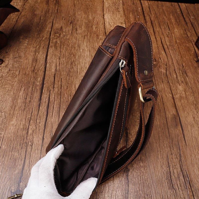 Leather Sling Ryggsekk Dumpling Bag