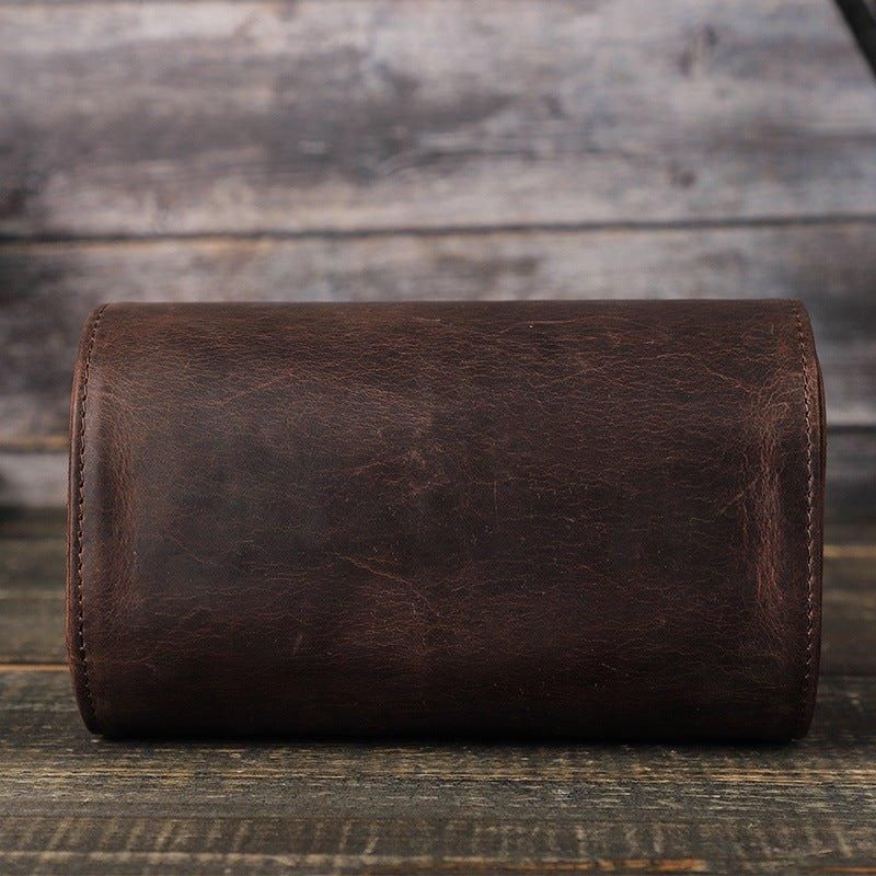 Leather Watch Rolls Case For 2 Klokker