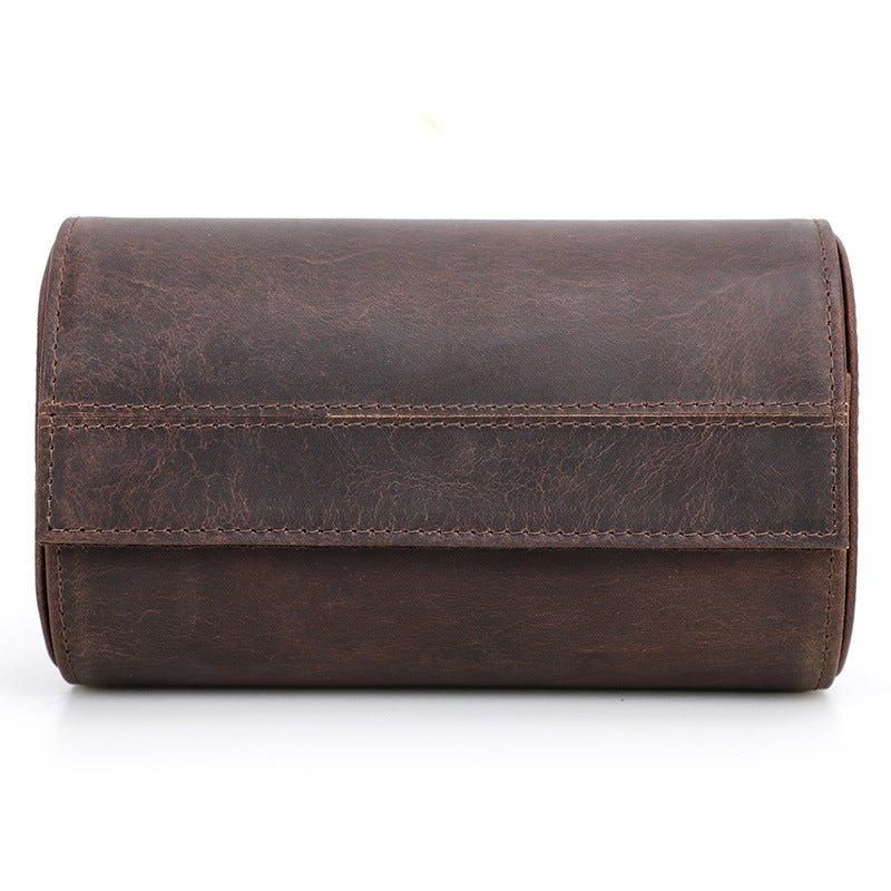 Leather Watch Rolls Case For 2 Klokker