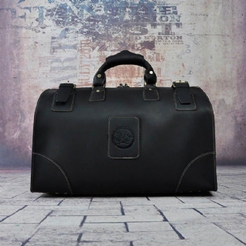 Leather Weekend Duffle Bag Herre