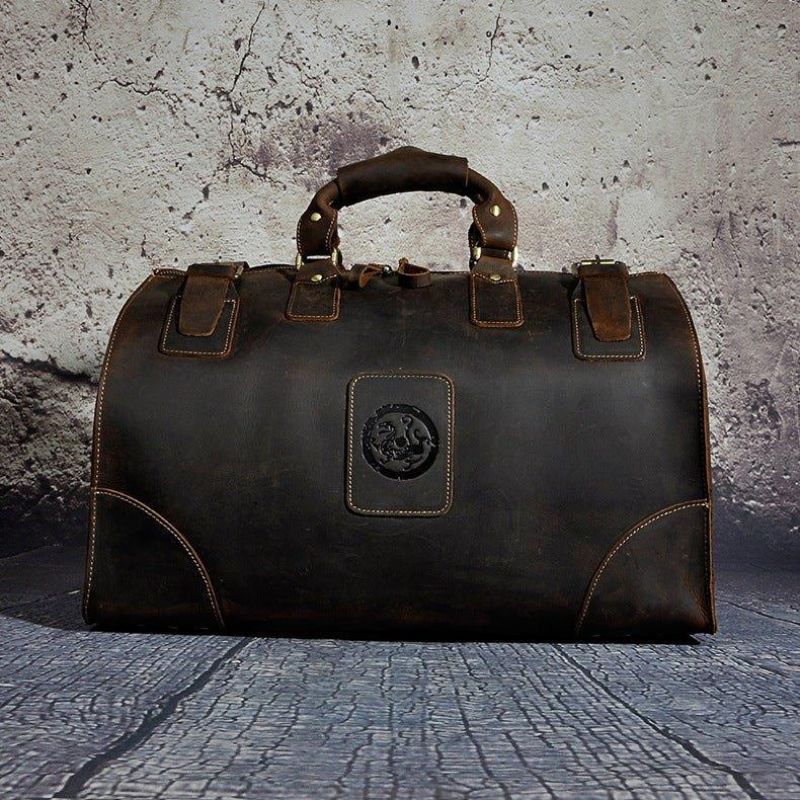 Leather Weekend Duffle Bag Herre