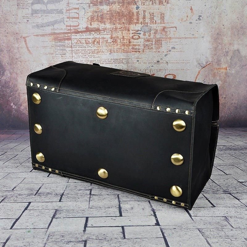 Leather Weekend Duffle Bag Herre