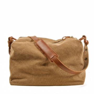 Lerret Crossbody Messenger Bag Herre