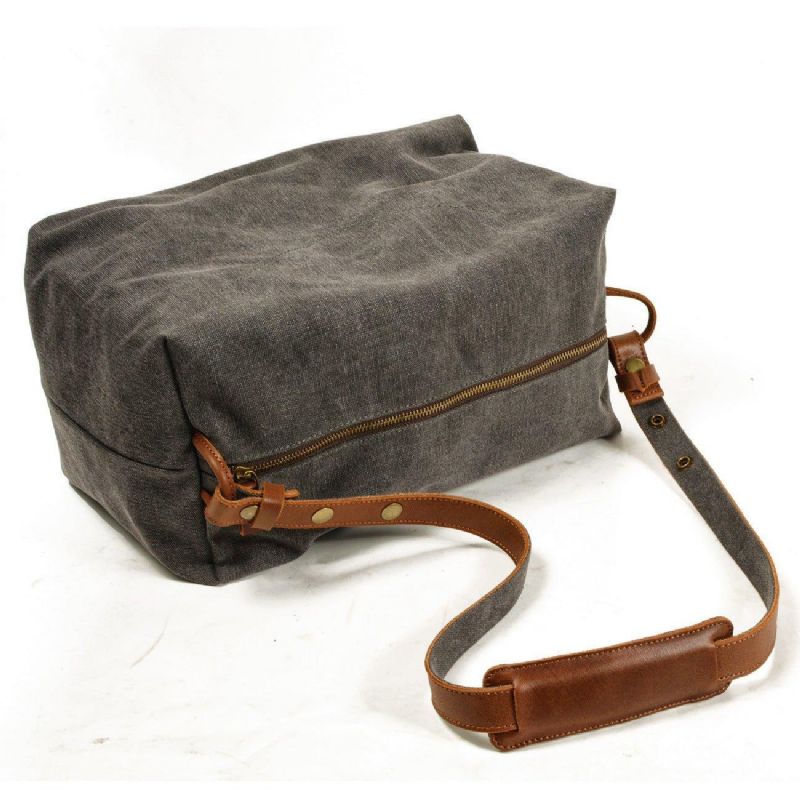 Lerret Crossbody Messenger Bag Herre