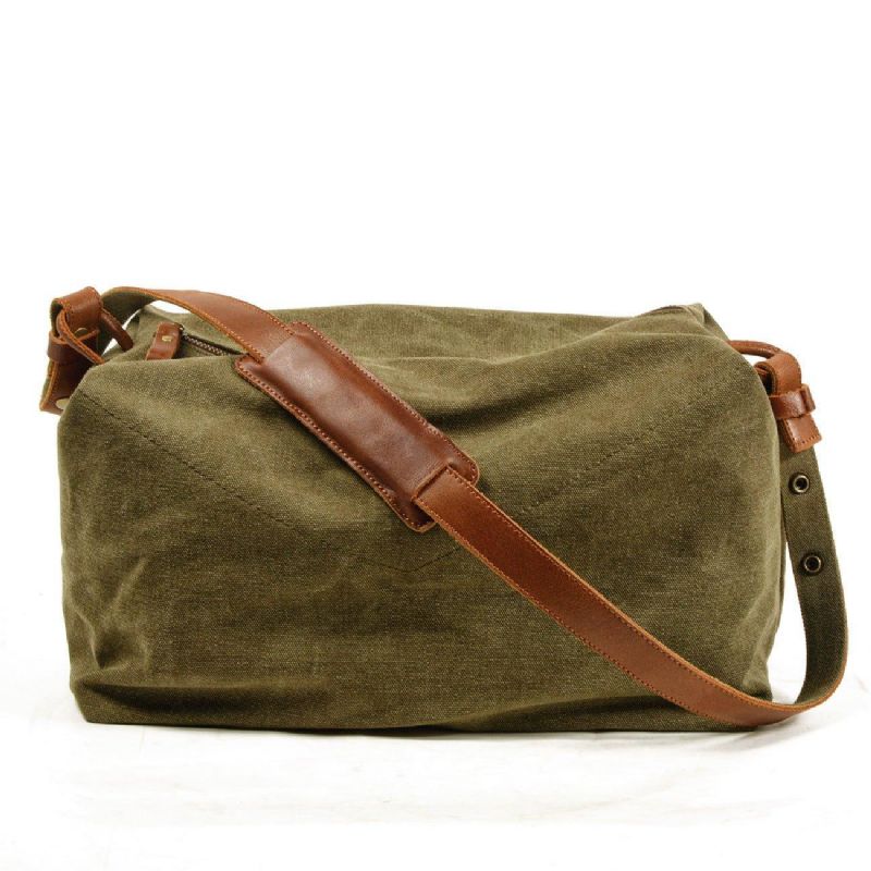 Lerret Crossbody Messenger Bag Herre