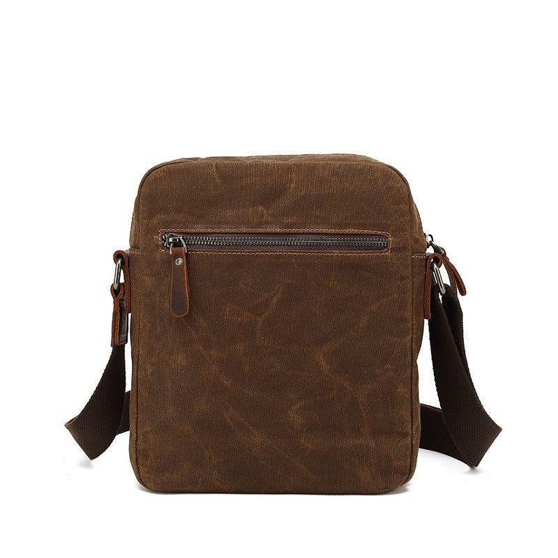 Liten Crossbody Messenger Bag I Lerret For Menn