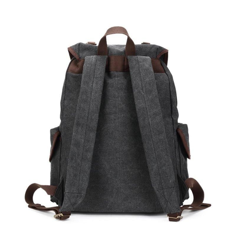 Menn Casual Canvas Ryggsekk Vintage Camping Daypack