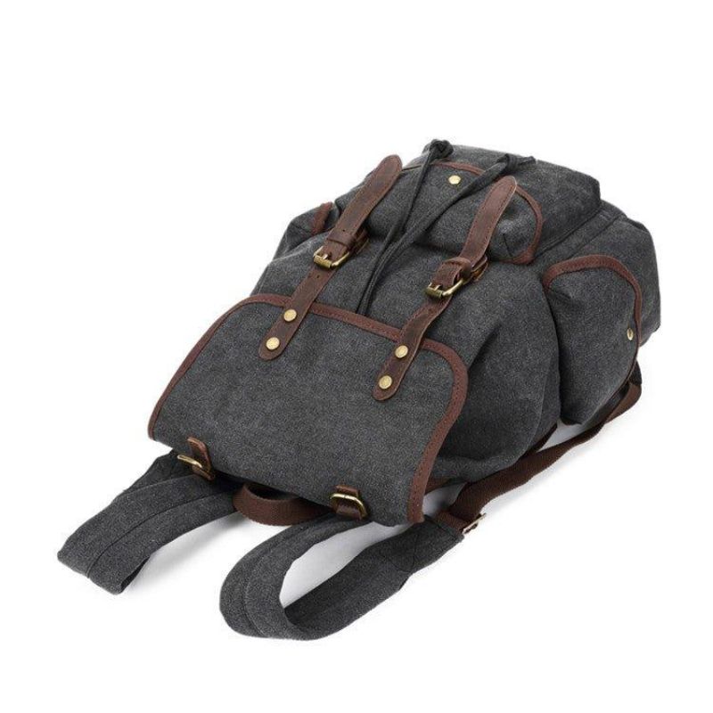 Menn Casual Canvas Ryggsekk Vintage Camping Daypack