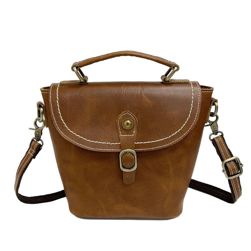 Mini Bucket Crossbody Bag For Kvinner