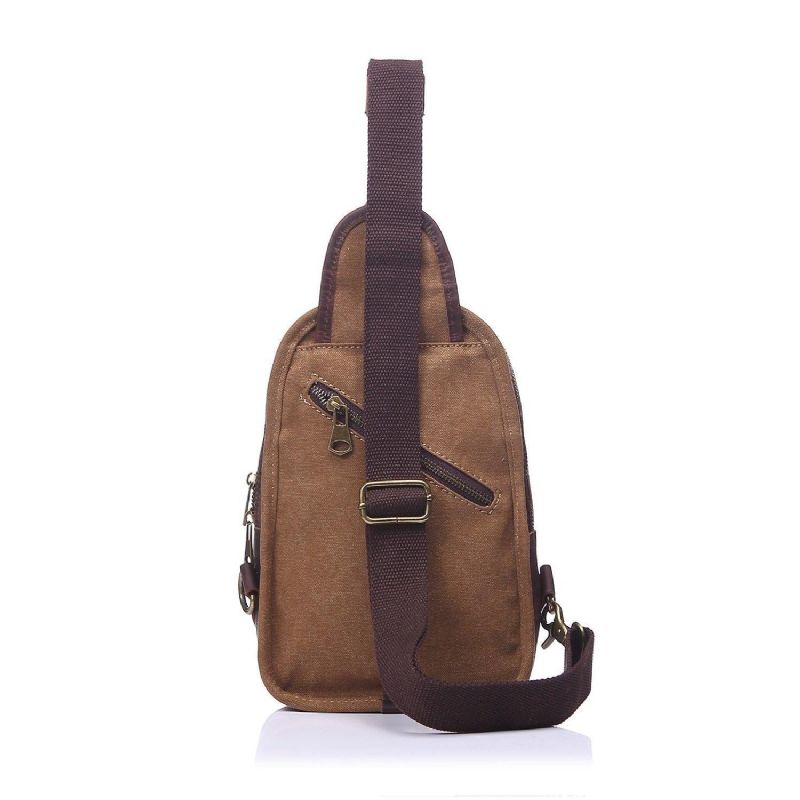 Outdoor Sling Bag Med Crazy Horse Leather