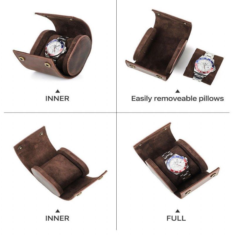 Single Watch Roll Case I Skinn For Menn