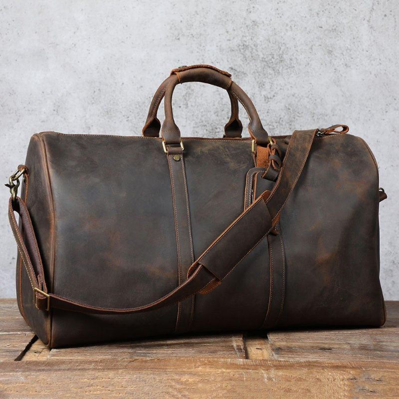 Skinn Weekender Duffel Bagasjeveske 24 Tommer