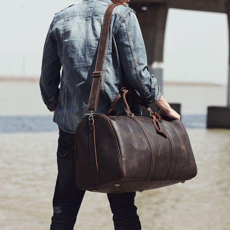 Skinn Weekender Duffel Bagasjeveske 24 Tommer