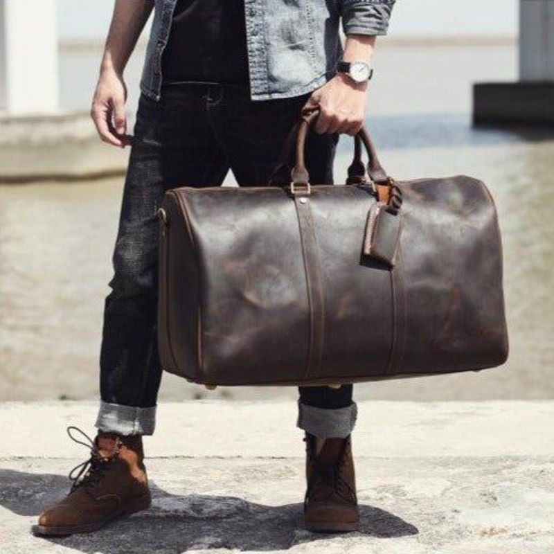 Skinn Weekender Duffel Bagasjeveske 24 Tommer