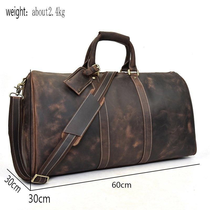 Skinn Weekender Duffel Bagasjeveske 24 Tommer