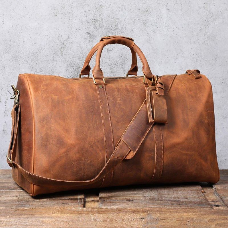 Skinn Weekender Duffel Bagasjeveske 24 Tommer