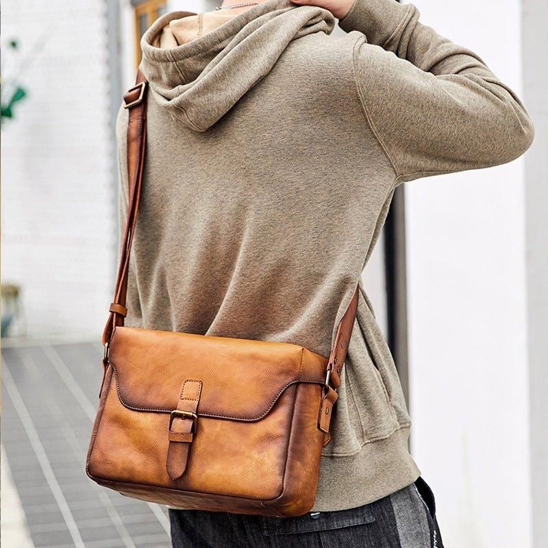 Skinnkameraveske Crossbody