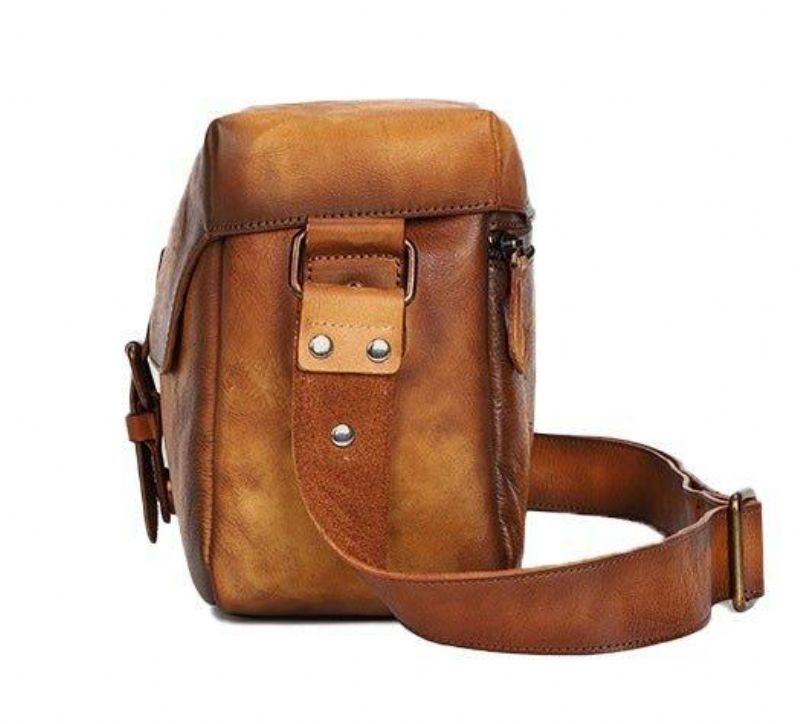 Skinnkameraveske Crossbody