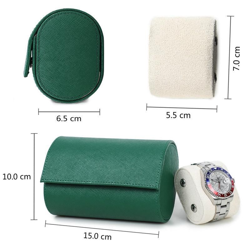 Trend Leather Watch Roll Case For 2 Klokker