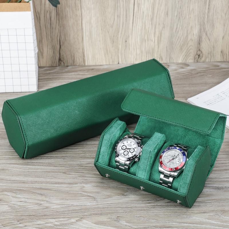 Trend Leather Watch Roll Case For 4 Klokker