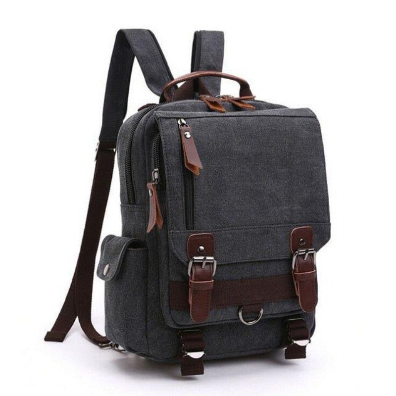 Vintage Canvas Messenger Sling Bag