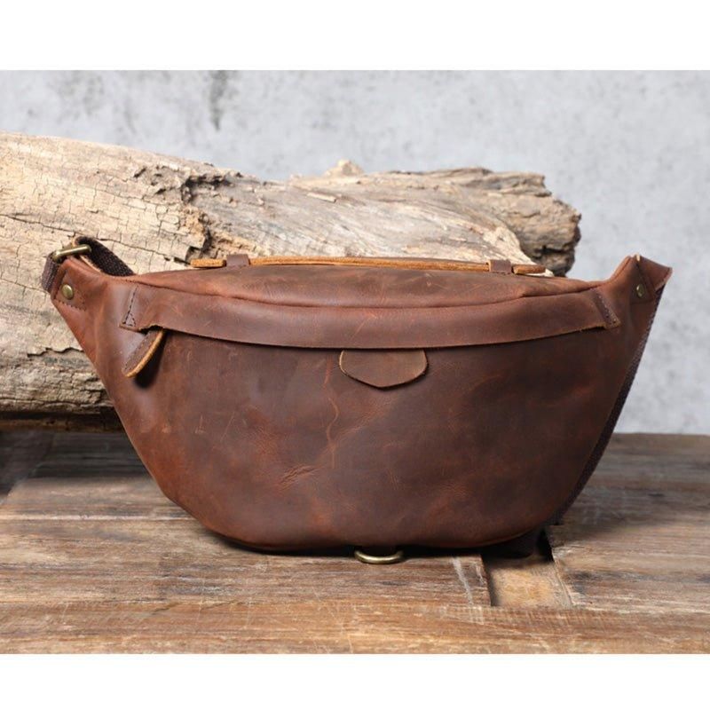 Vintage Cross Body Bag I Okseskinn