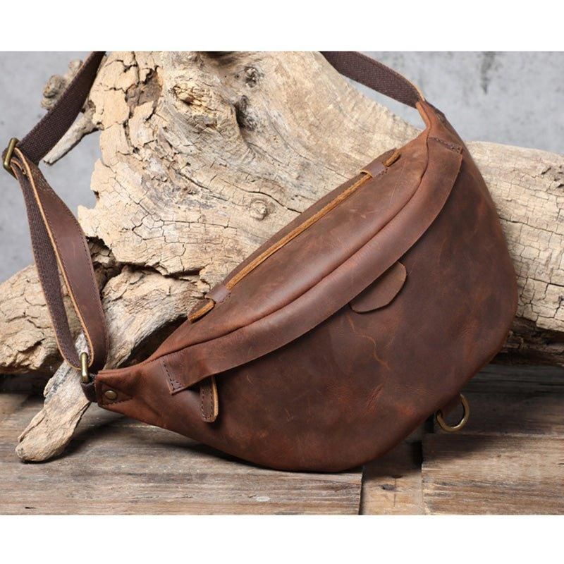 Vintage Cross Body Bag I Okseskinn