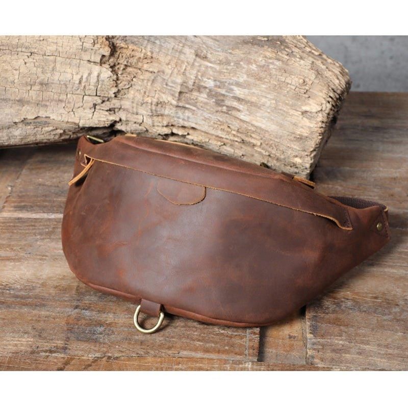 Vintage Cross Body Bag I Okseskinn