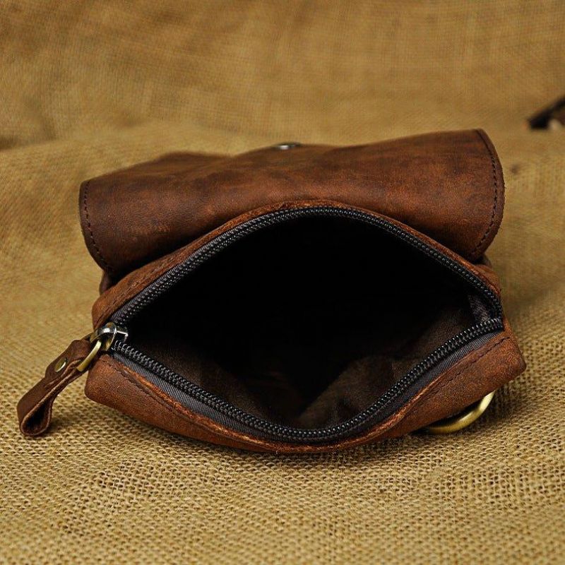 Vintage Ekte Skinn Dual-use Messenger Bag