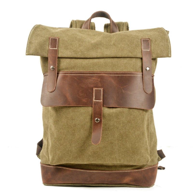 Vintage Ryggsekk Canvas College-ryggsekker