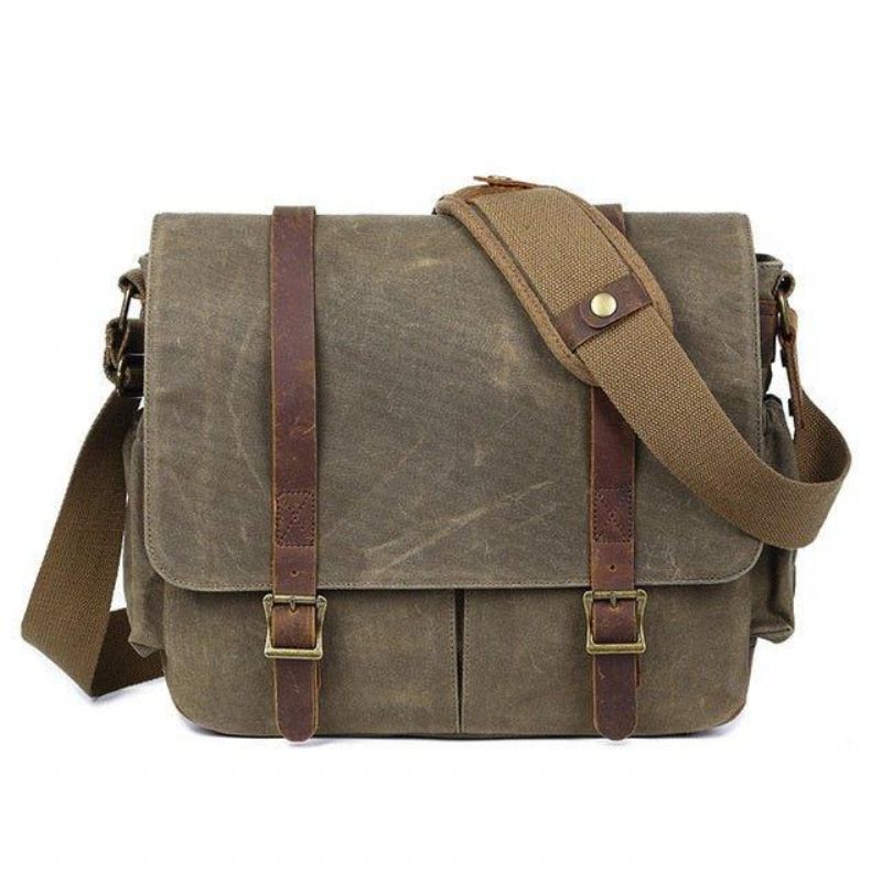 Vokset Lerret Dslr Kamera Messenger Bag