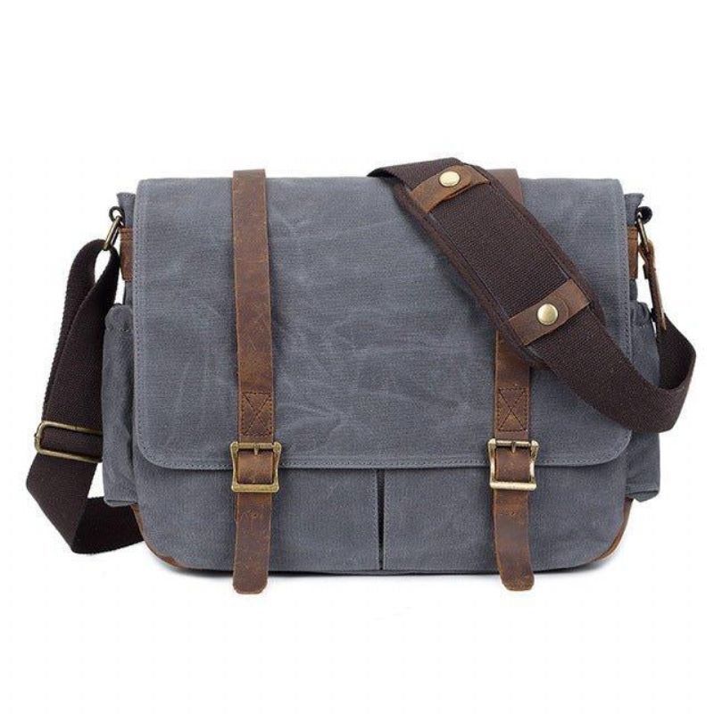 Vokset Lerret Dslr Kamera Messenger Bag