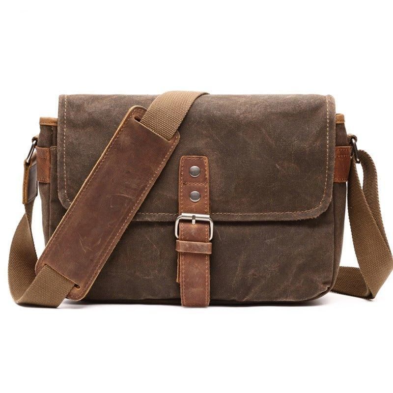 Vokset Lerret Kamera Messenger Bag Herre Dame